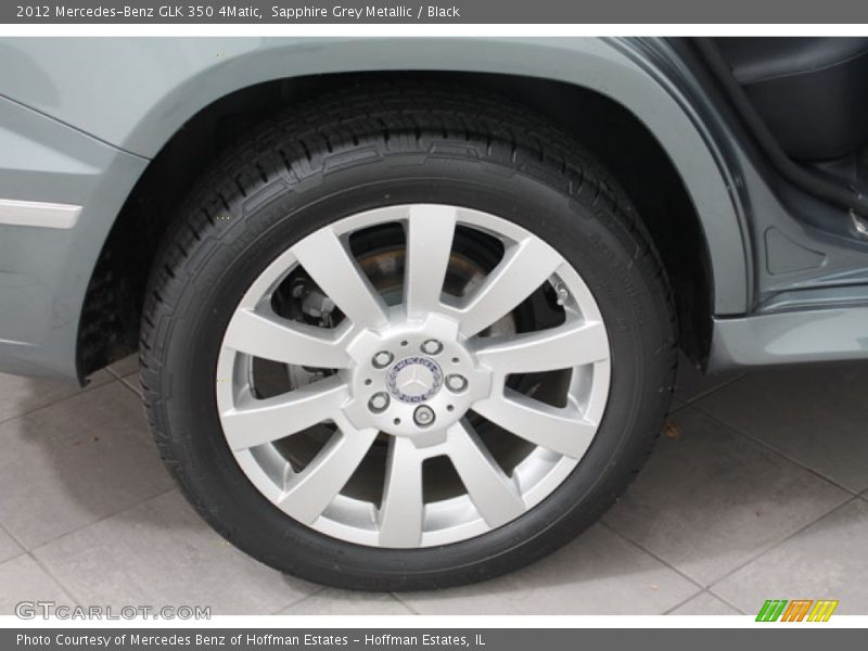 Sapphire Grey Metallic / Black 2012 Mercedes-Benz GLK 350 4Matic
