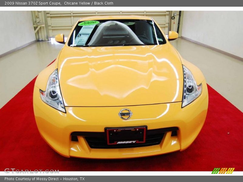 Chicane Yellow / Black Cloth 2009 Nissan 370Z Sport Coupe