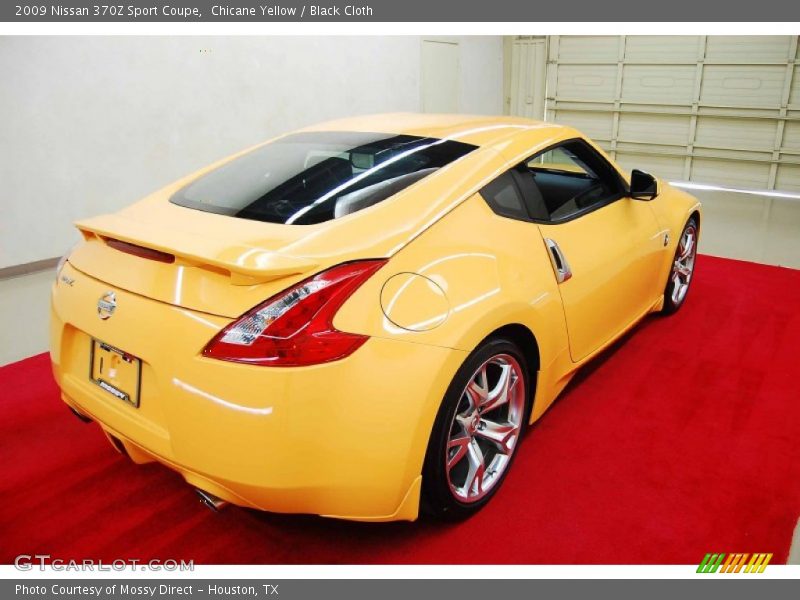 Chicane Yellow / Black Cloth 2009 Nissan 370Z Sport Coupe