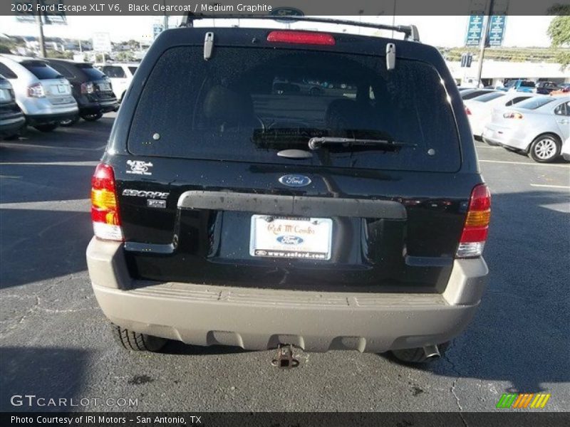 Black Clearcoat / Medium Graphite 2002 Ford Escape XLT V6