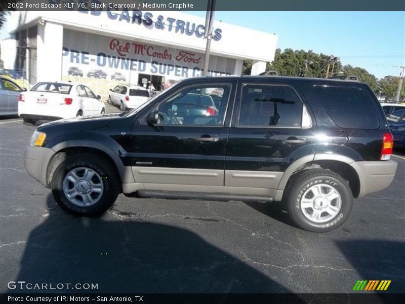 Black Clearcoat / Medium Graphite 2002 Ford Escape XLT V6