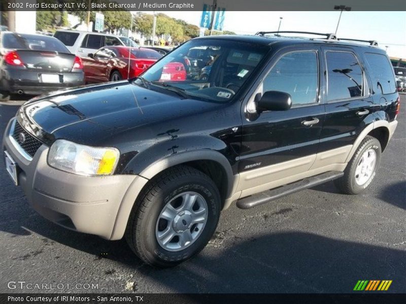 Black Clearcoat / Medium Graphite 2002 Ford Escape XLT V6