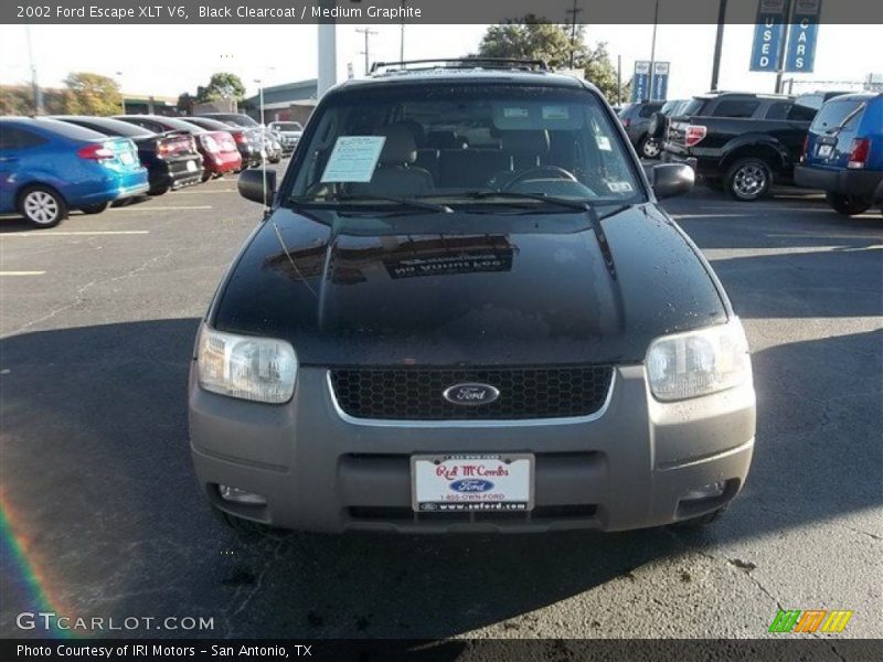 Black Clearcoat / Medium Graphite 2002 Ford Escape XLT V6