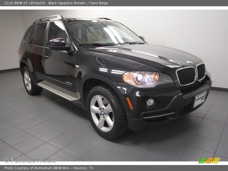 Black Sapphire Metallic / Sand Beige 2010 BMW X5 xDrive30i