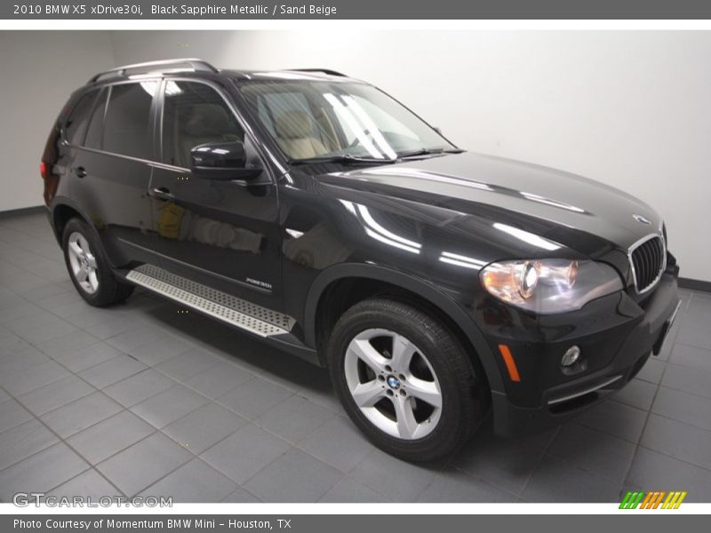 Black Sapphire Metallic / Sand Beige 2010 BMW X5 xDrive30i