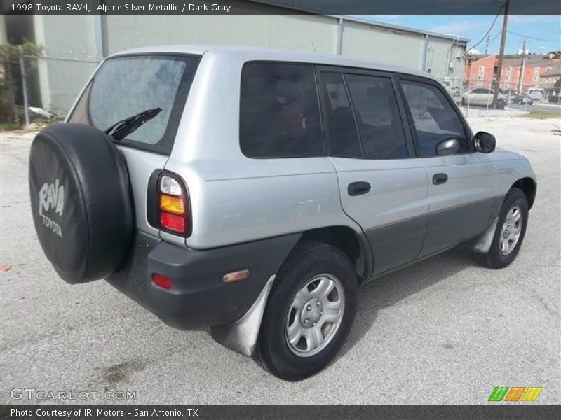 Alpine Silver Metallic / Dark Gray 1998 Toyota RAV4