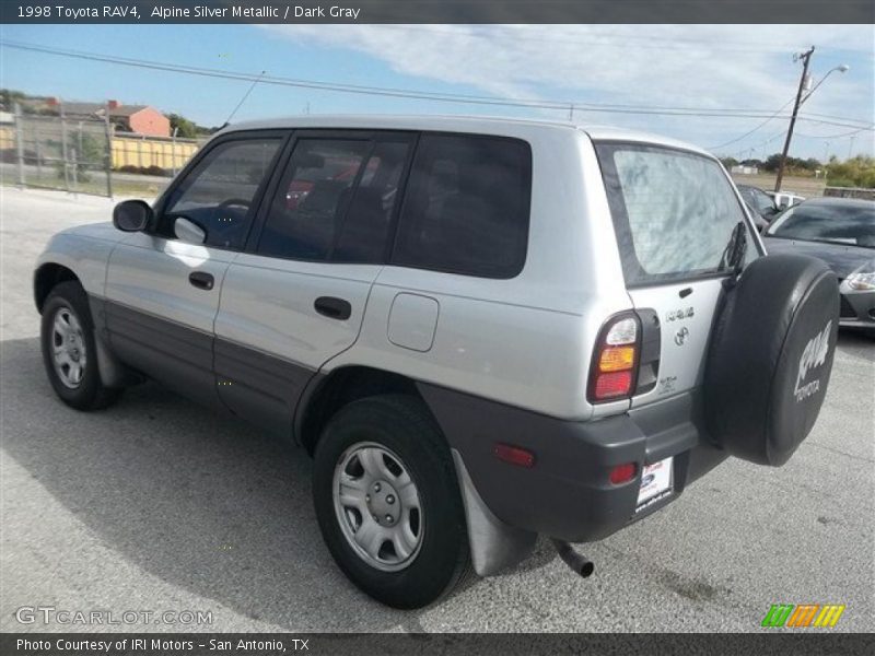 Alpine Silver Metallic / Dark Gray 1998 Toyota RAV4