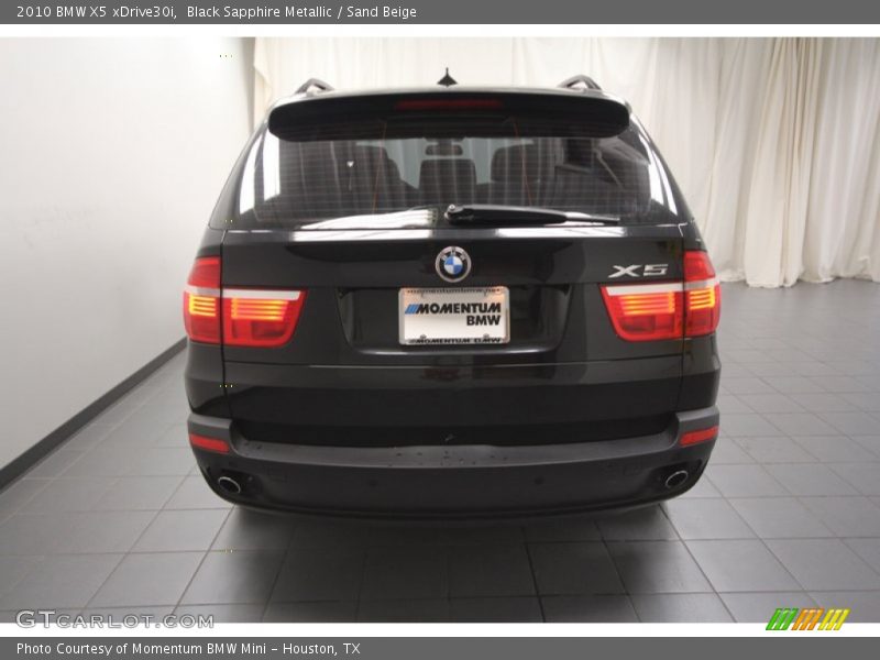 Black Sapphire Metallic / Sand Beige 2010 BMW X5 xDrive30i