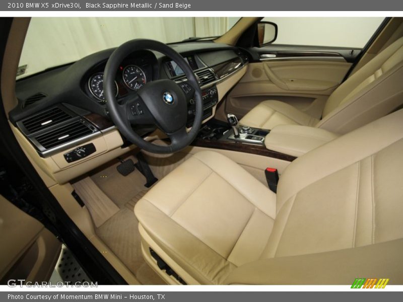 Black Sapphire Metallic / Sand Beige 2010 BMW X5 xDrive30i