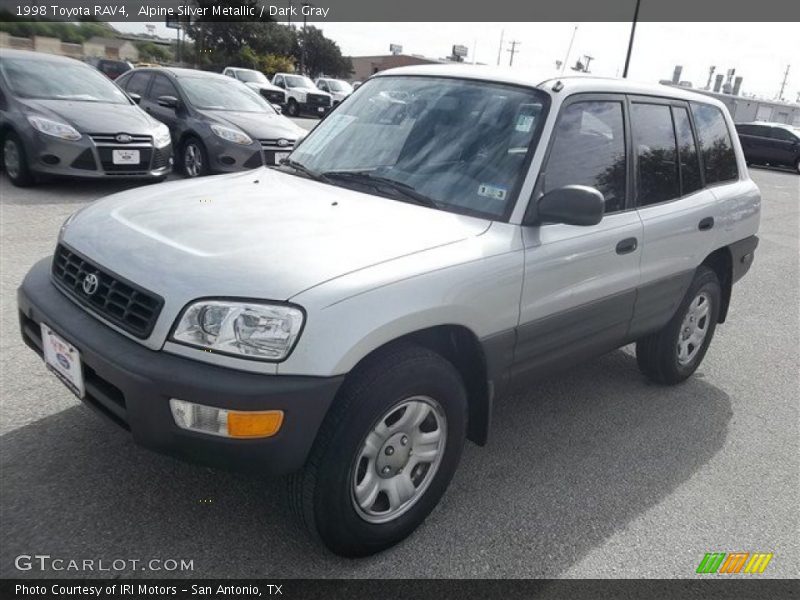 Alpine Silver Metallic / Dark Gray 1998 Toyota RAV4