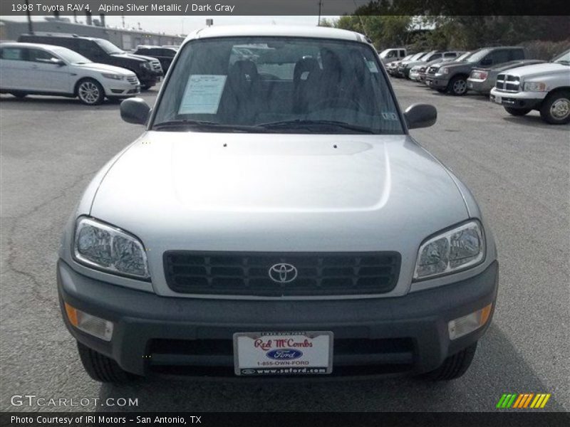 Alpine Silver Metallic / Dark Gray 1998 Toyota RAV4