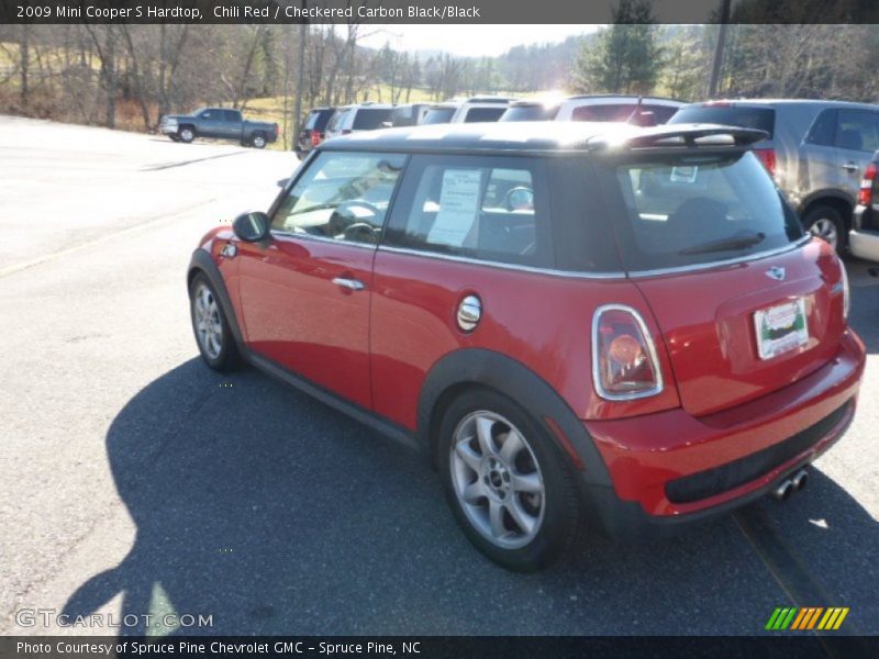 Chili Red / Checkered Carbon Black/Black 2009 Mini Cooper S Hardtop