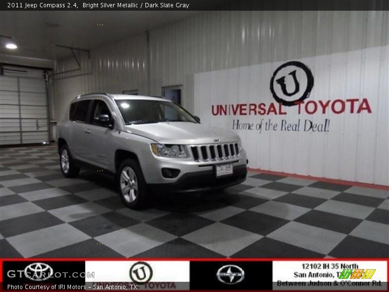 Bright Silver Metallic / Dark Slate Gray 2011 Jeep Compass 2.4