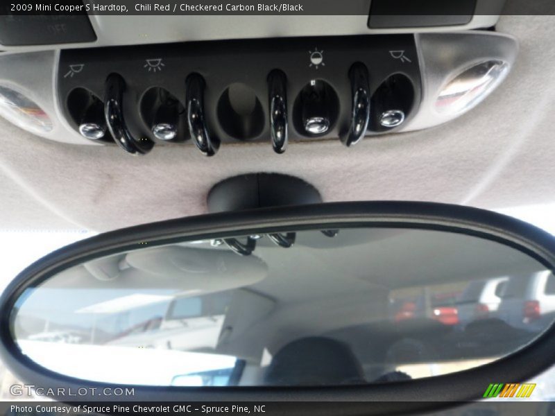 Chili Red / Checkered Carbon Black/Black 2009 Mini Cooper S Hardtop