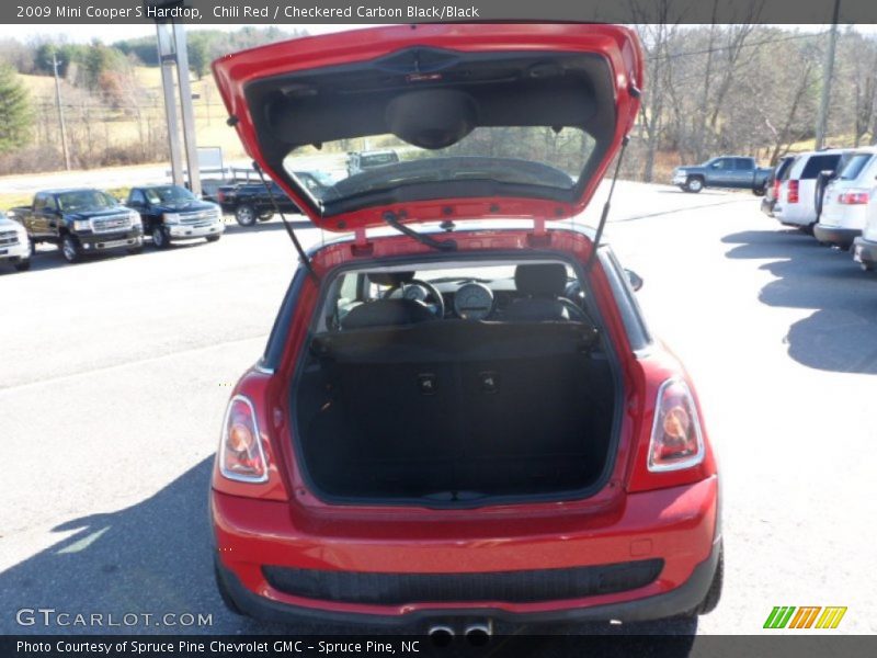 Chili Red / Checkered Carbon Black/Black 2009 Mini Cooper S Hardtop
