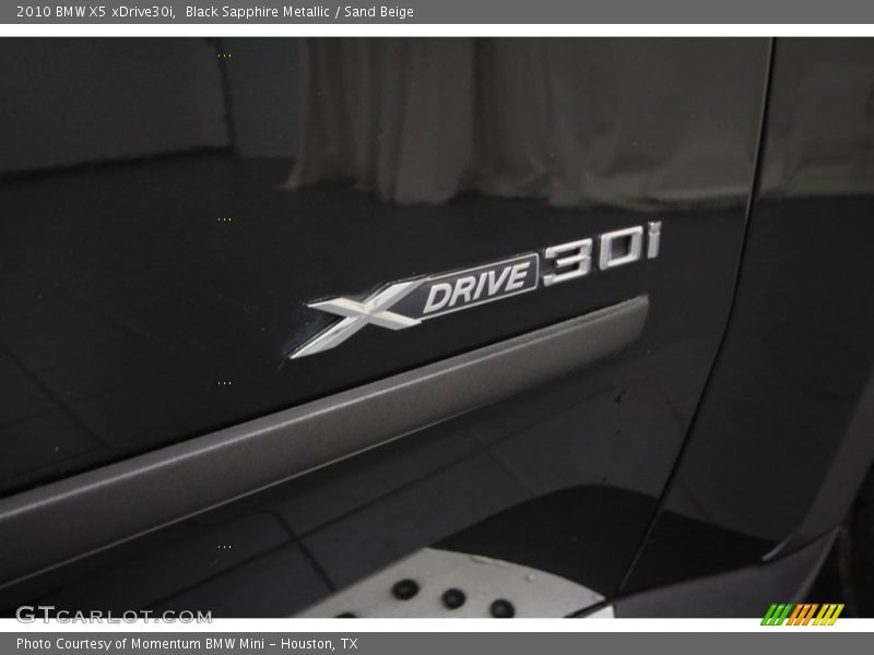 Black Sapphire Metallic / Sand Beige 2010 BMW X5 xDrive30i