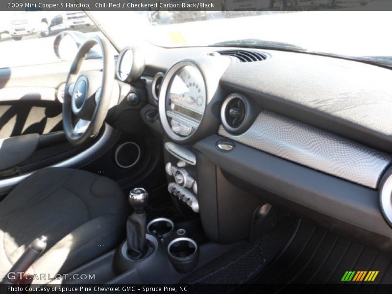 Chili Red / Checkered Carbon Black/Black 2009 Mini Cooper S Hardtop