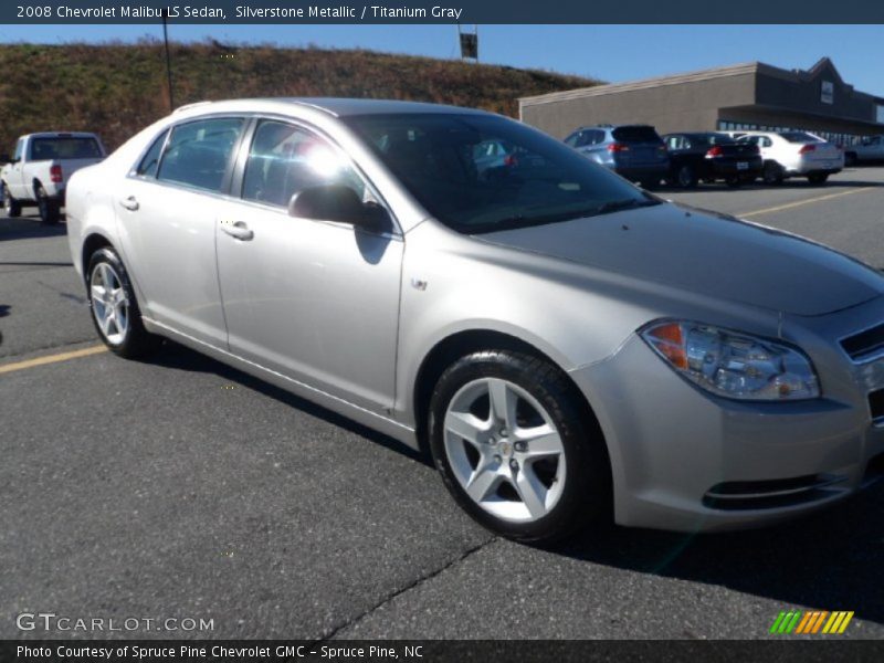 Silverstone Metallic / Titanium Gray 2008 Chevrolet Malibu LS Sedan