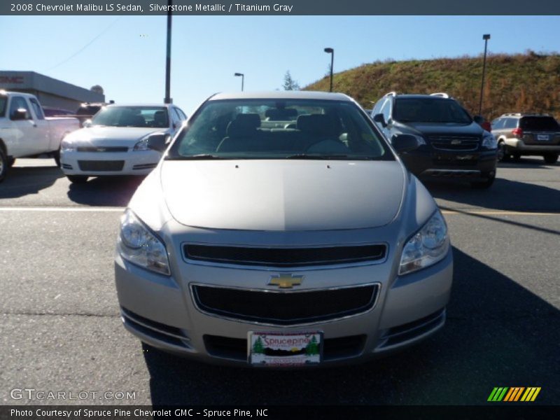 Silverstone Metallic / Titanium Gray 2008 Chevrolet Malibu LS Sedan