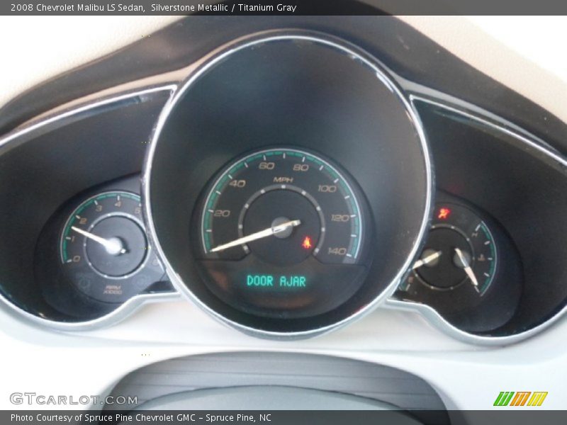 Silverstone Metallic / Titanium Gray 2008 Chevrolet Malibu LS Sedan