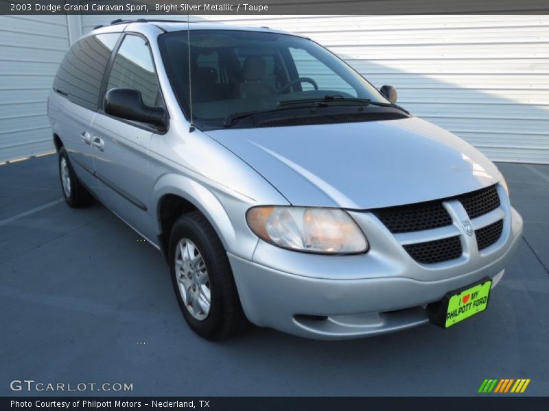 Bright Silver Metallic / Taupe 2003 Dodge Grand Caravan Sport