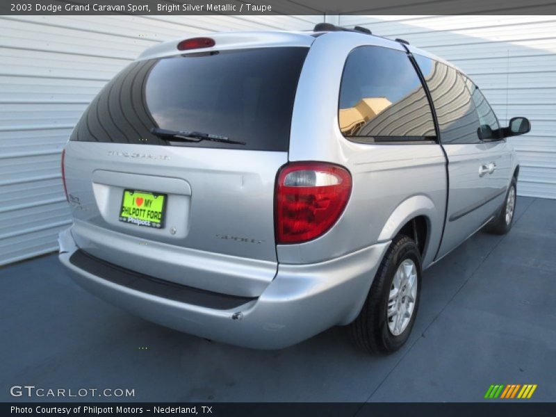 Bright Silver Metallic / Taupe 2003 Dodge Grand Caravan Sport