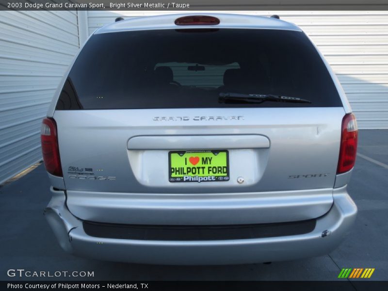 Bright Silver Metallic / Taupe 2003 Dodge Grand Caravan Sport