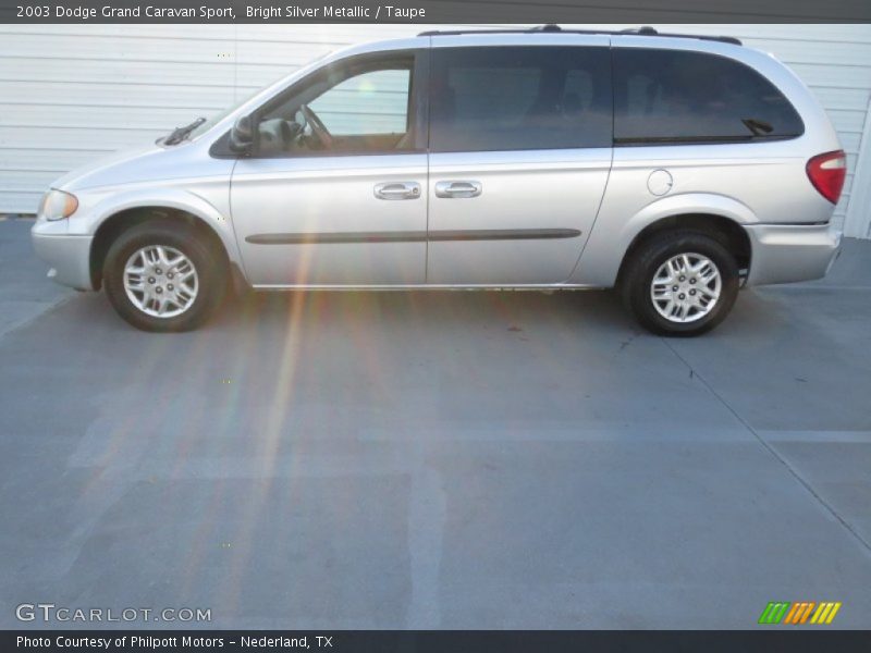 Bright Silver Metallic / Taupe 2003 Dodge Grand Caravan Sport
