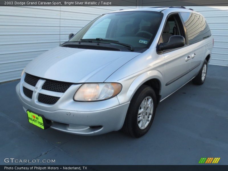 Bright Silver Metallic / Taupe 2003 Dodge Grand Caravan Sport