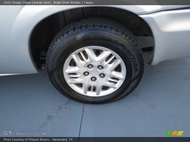 Bright Silver Metallic / Taupe 2003 Dodge Grand Caravan Sport