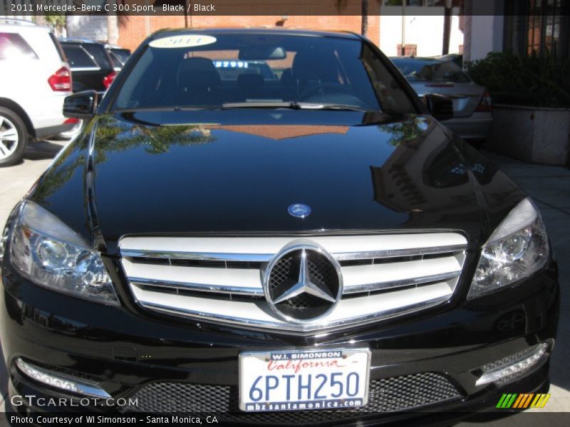 Black / Black 2011 Mercedes-Benz C 300 Sport
