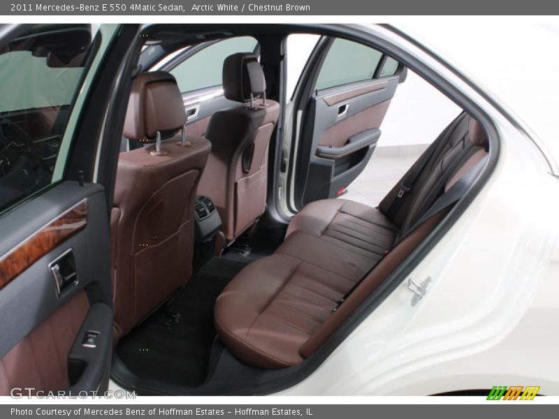 Arctic White / Chestnut Brown 2011 Mercedes-Benz E 550 4Matic Sedan