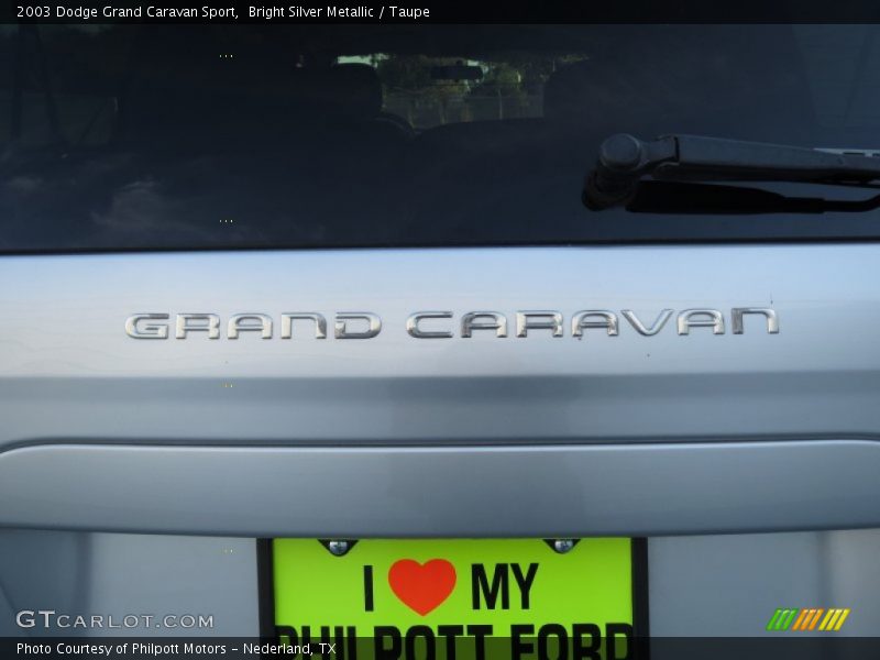 Bright Silver Metallic / Taupe 2003 Dodge Grand Caravan Sport