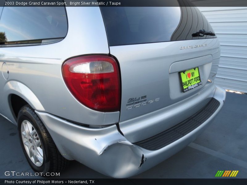 Bright Silver Metallic / Taupe 2003 Dodge Grand Caravan Sport