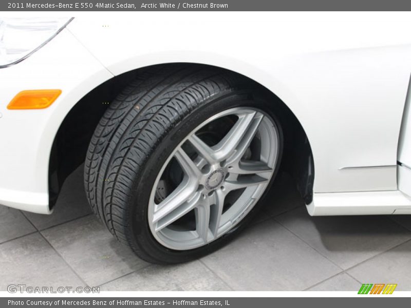 Arctic White / Chestnut Brown 2011 Mercedes-Benz E 550 4Matic Sedan