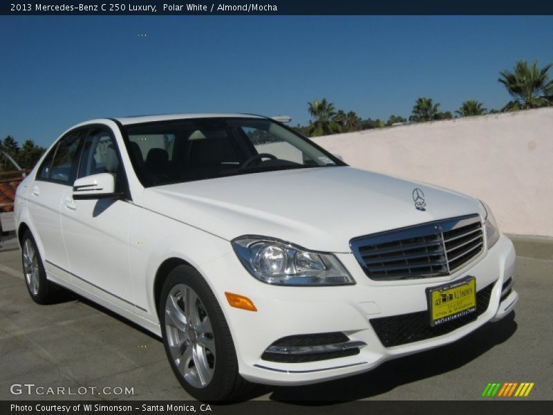 Polar White / Almond/Mocha 2013 Mercedes-Benz C 250 Luxury