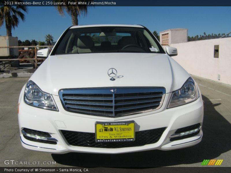 Polar White / Almond/Mocha 2013 Mercedes-Benz C 250 Luxury