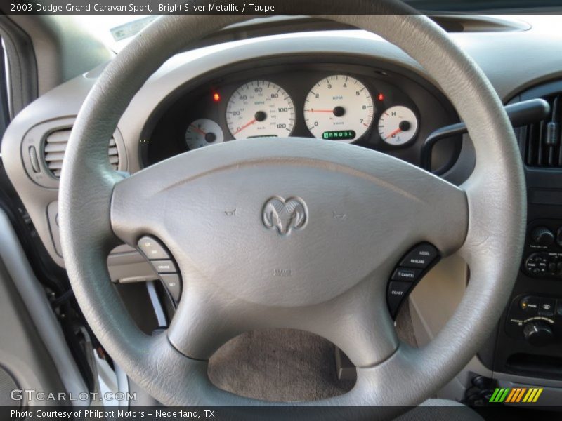 Bright Silver Metallic / Taupe 2003 Dodge Grand Caravan Sport