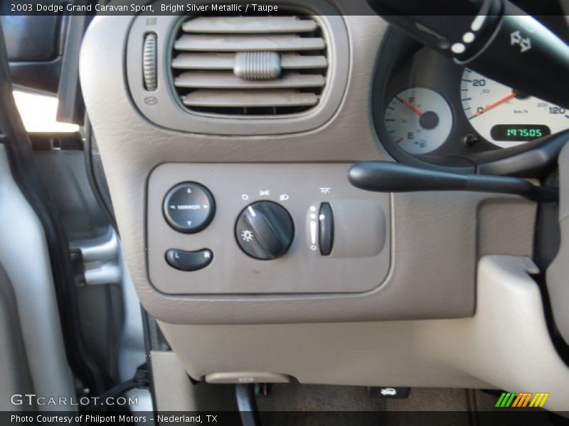 Bright Silver Metallic / Taupe 2003 Dodge Grand Caravan Sport