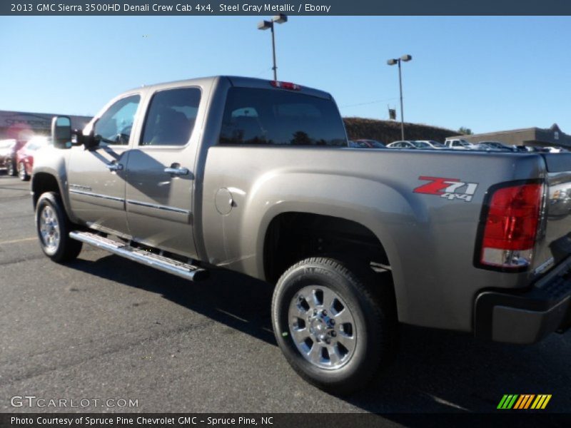 Steel Gray Metallic / Ebony 2013 GMC Sierra 3500HD Denali Crew Cab 4x4
