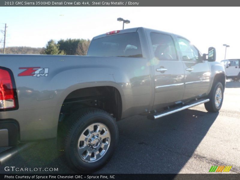Steel Gray Metallic / Ebony 2013 GMC Sierra 3500HD Denali Crew Cab 4x4