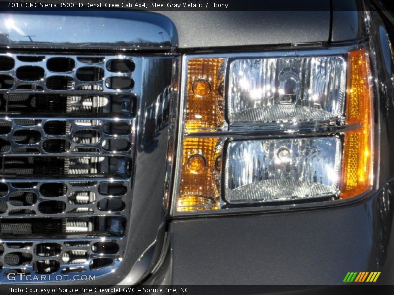 Steel Gray Metallic / Ebony 2013 GMC Sierra 3500HD Denali Crew Cab 4x4