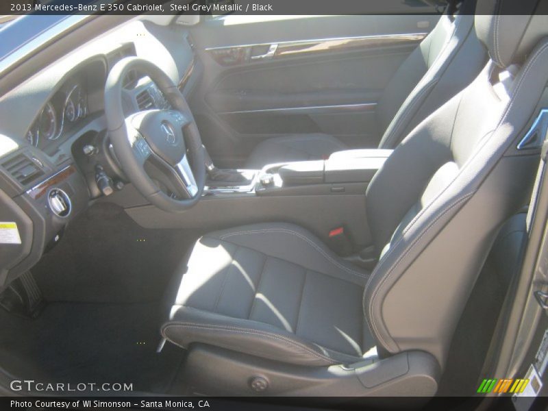 Steel Grey Metallic / Black 2013 Mercedes-Benz E 350 Cabriolet
