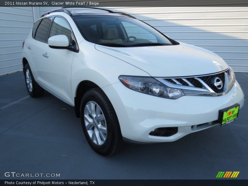 Glacier White Pearl / Beige 2011 Nissan Murano SV