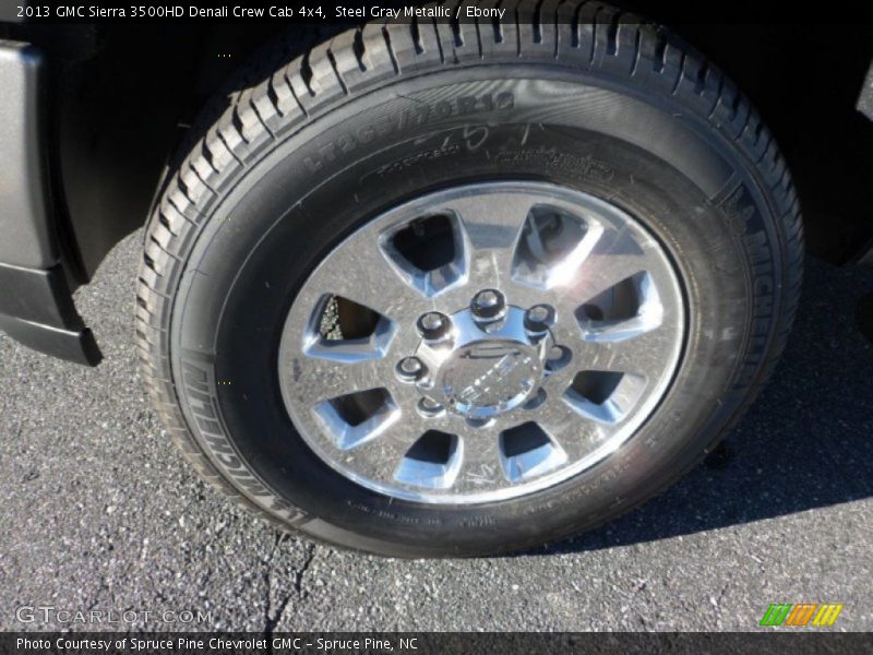 Steel Gray Metallic / Ebony 2013 GMC Sierra 3500HD Denali Crew Cab 4x4