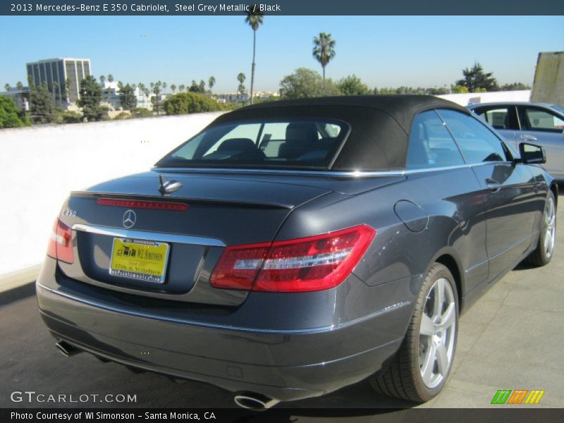 Steel Grey Metallic / Black 2013 Mercedes-Benz E 350 Cabriolet