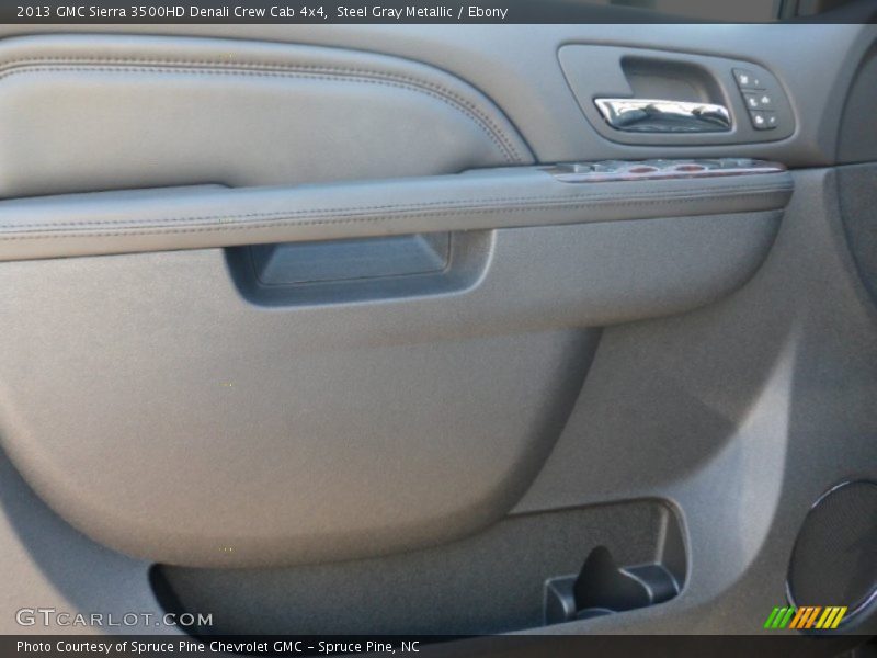 Steel Gray Metallic / Ebony 2013 GMC Sierra 3500HD Denali Crew Cab 4x4
