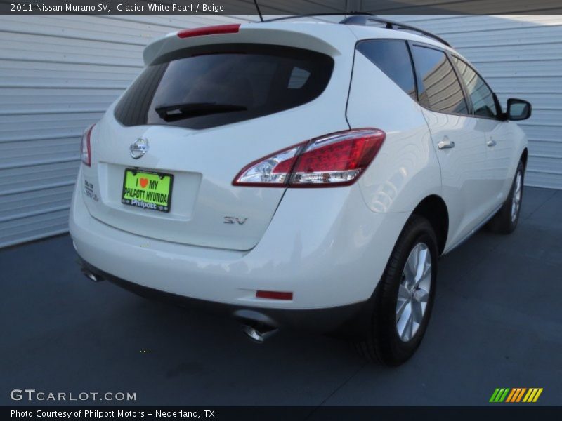 Glacier White Pearl / Beige 2011 Nissan Murano SV