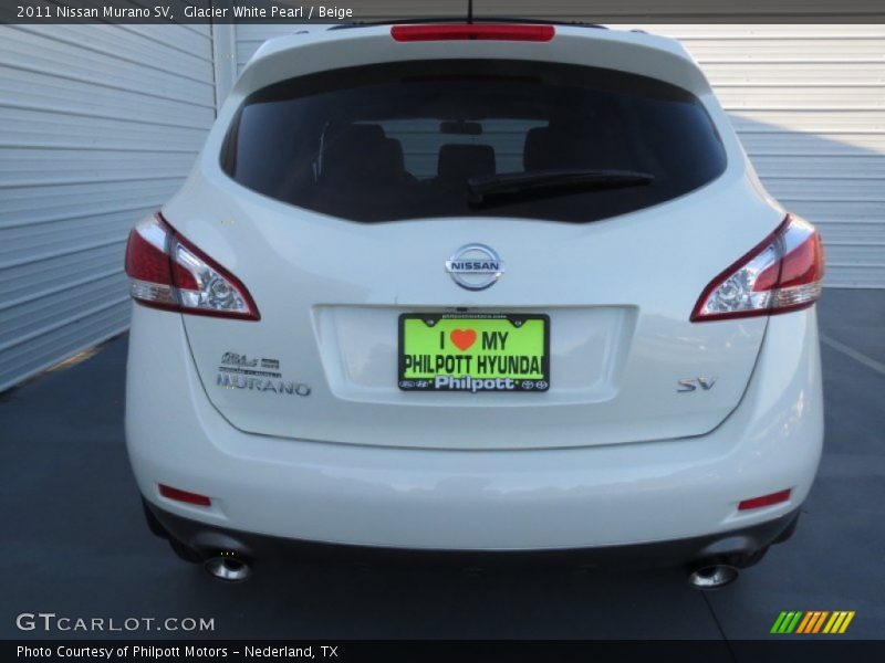 Glacier White Pearl / Beige 2011 Nissan Murano SV