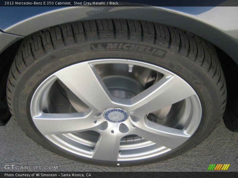 Steel Grey Metallic / Black 2013 Mercedes-Benz E 350 Cabriolet